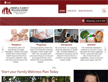 Tablet Screenshot of frisinafamilychiropractic.com